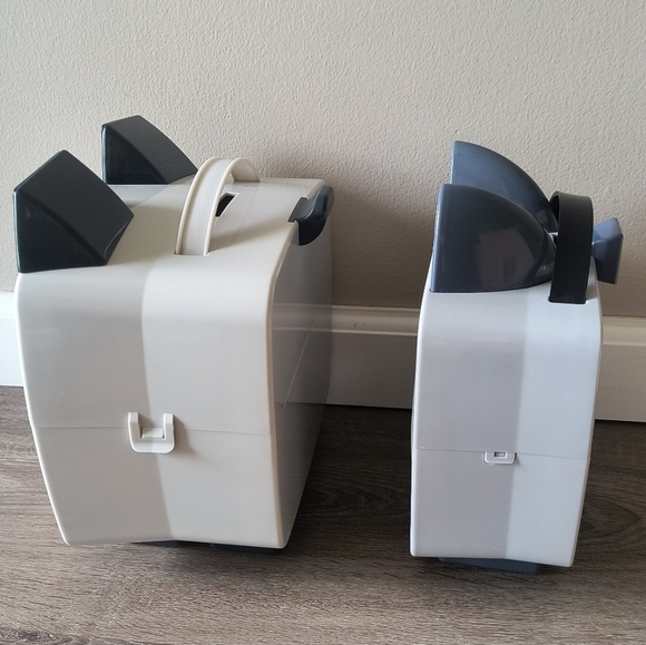 Pet Simulator Storage Container With Carry Handle Dalmation Grey Cat Lot Of 2 - Picture 2 of 8